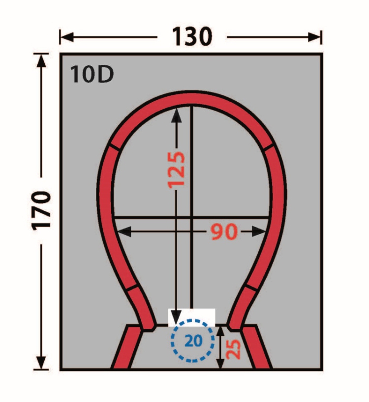 Tipo 10D - Pizzaoven pakket (Rood)