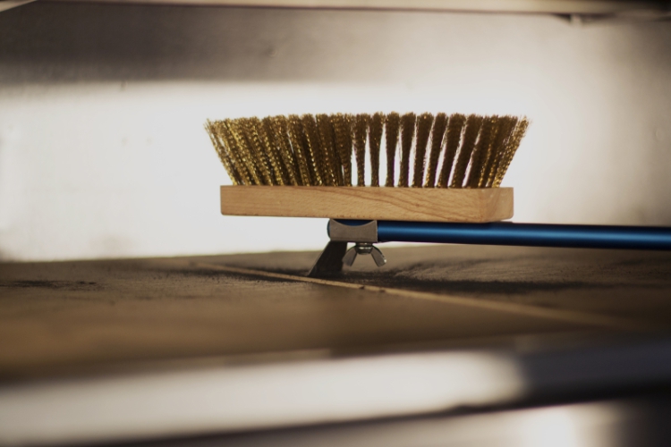 Ovenborstel messing haren 180 cm medium