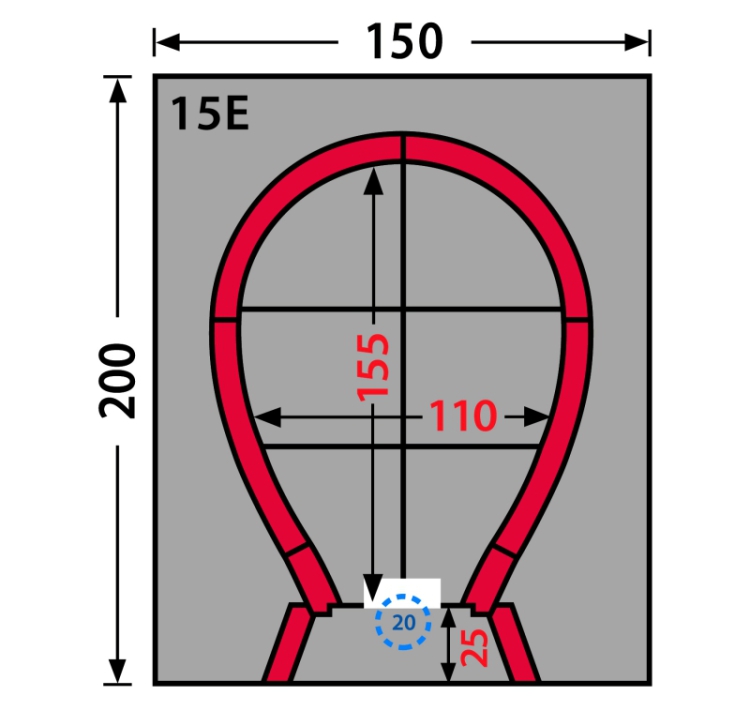 Tipo 15E - Pizzaoven pakket (geel)