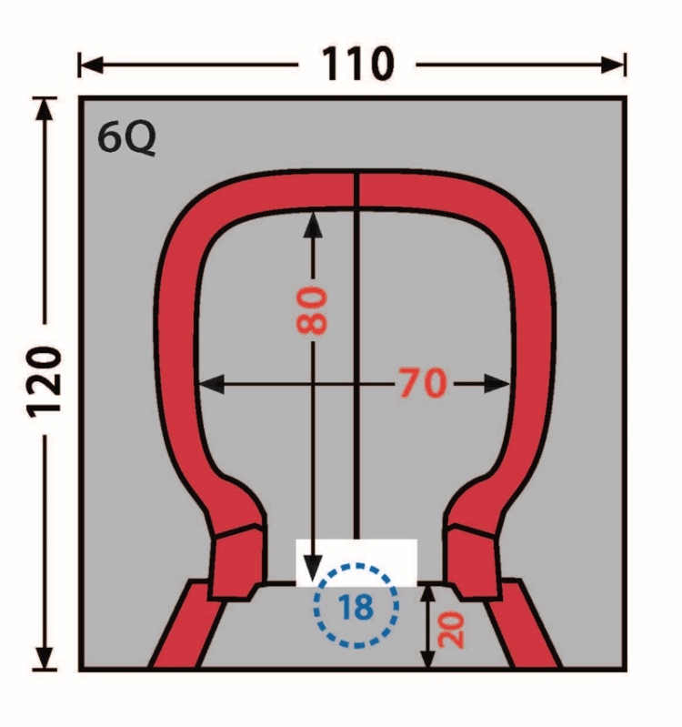 Tipo 6Q - Pizzaoven pakket (rood)