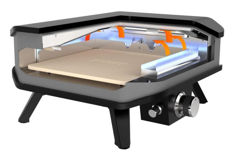 Cozze Pizza oven 13 inch (33 cm) met Pizzasteen