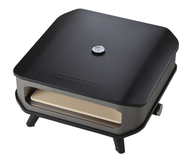 Cozze Pizza oven 17 inch (42 cm) op gas met thermometer en Pizzasteen