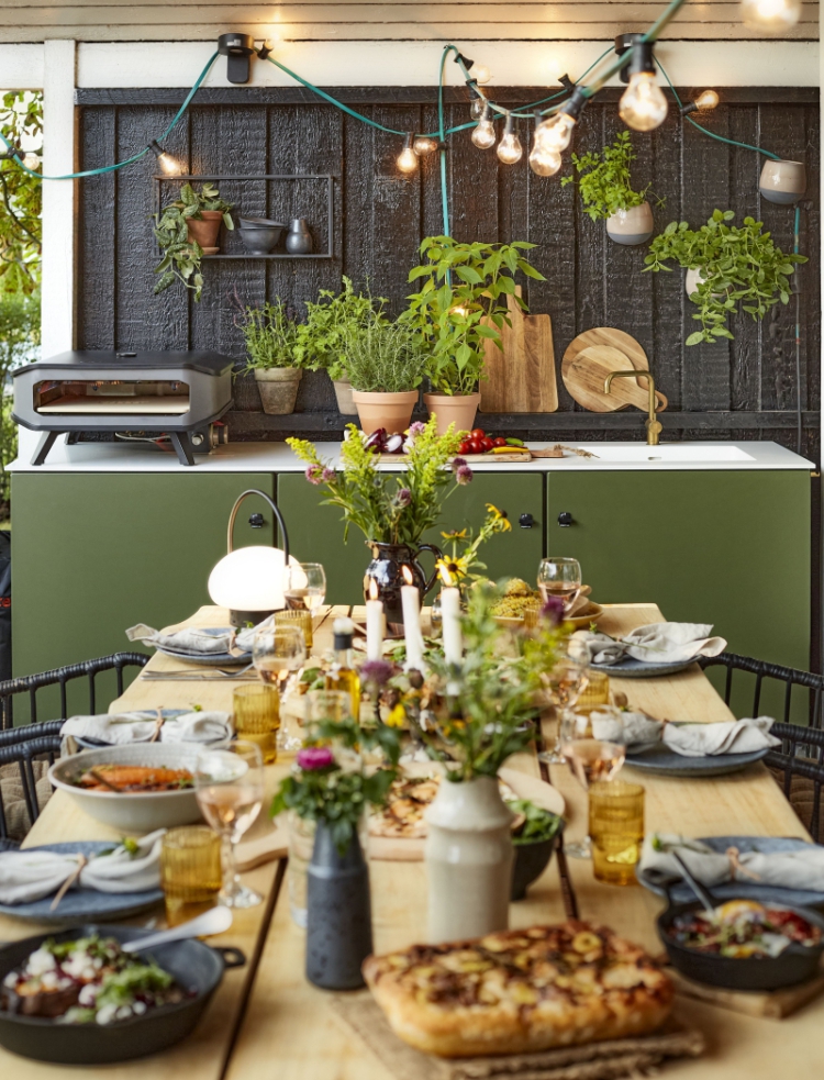 Cozze Pizza oven 17 inch (42 cm) op gas met thermometer en Pizzasteen