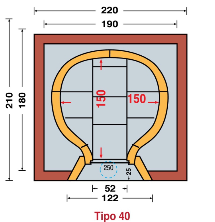 Tipo 40 Authentieke horeca pizzaoven